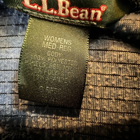 LL Bean Waffle Knit Long Sleeve Colorblock Sweatshirt Womens M Blue Long Sleeve - Picture 9 of 10